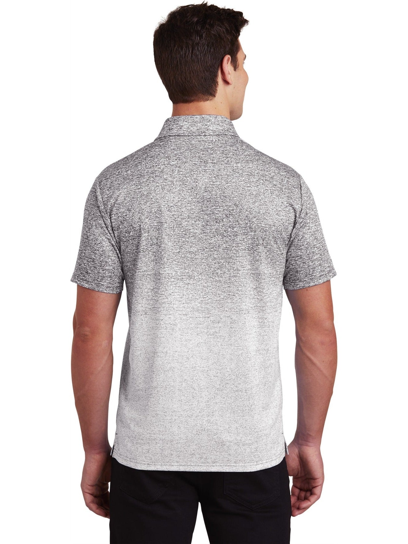 no-logo Sport-Tek Ombre Heather Polo-Regular-Sport-Tek-Thread Logic