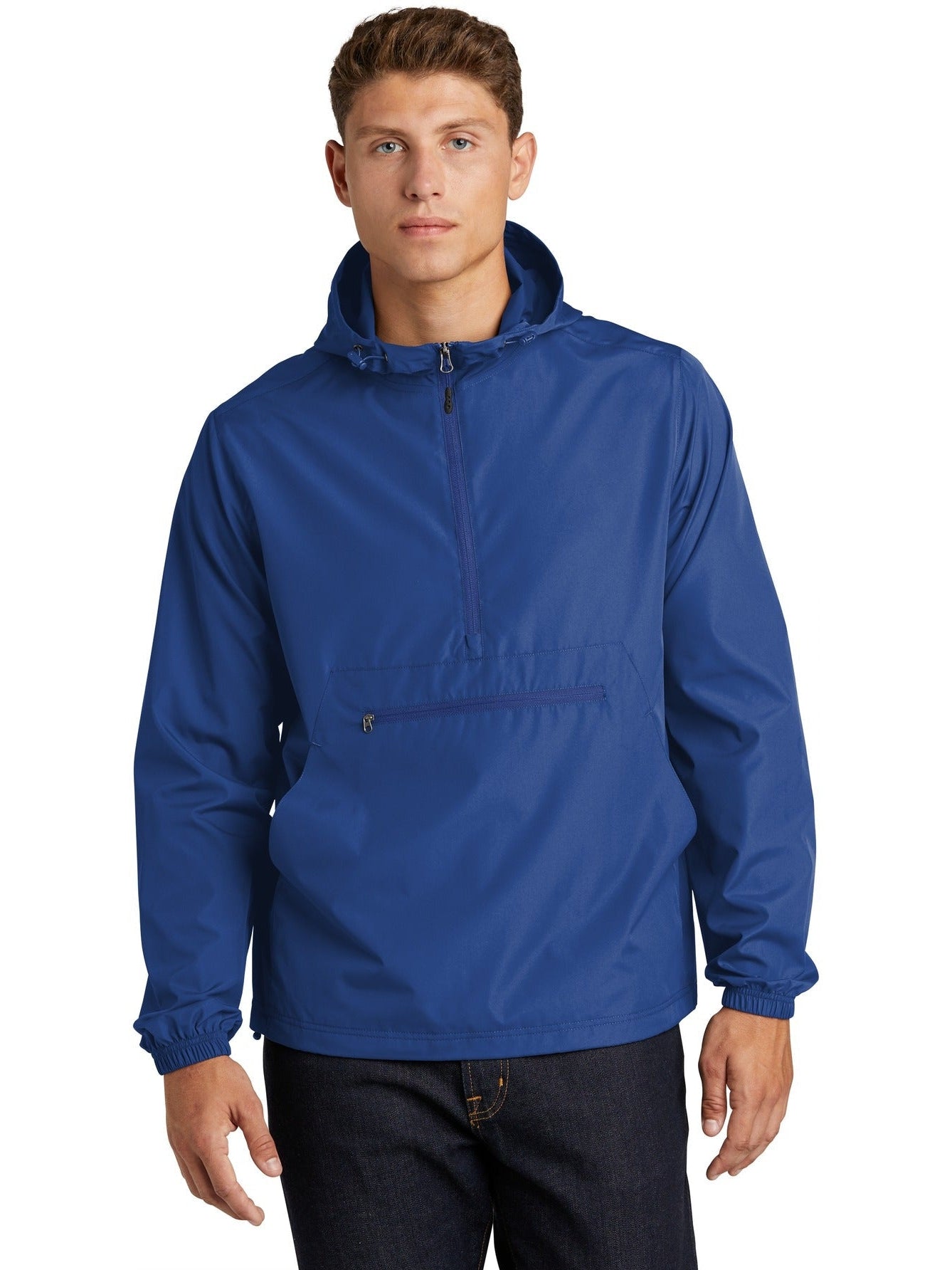 Sport-Tek Packable Anorak-Regular-Sport-Tek-True Royal-S-Thread Logic