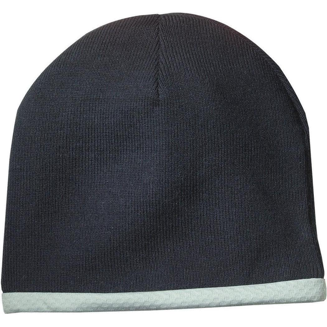 no-logo Sport-Tek Performance Knit Hat-Headwear-Sport-Tek-Black-OSFA-Thread Logic