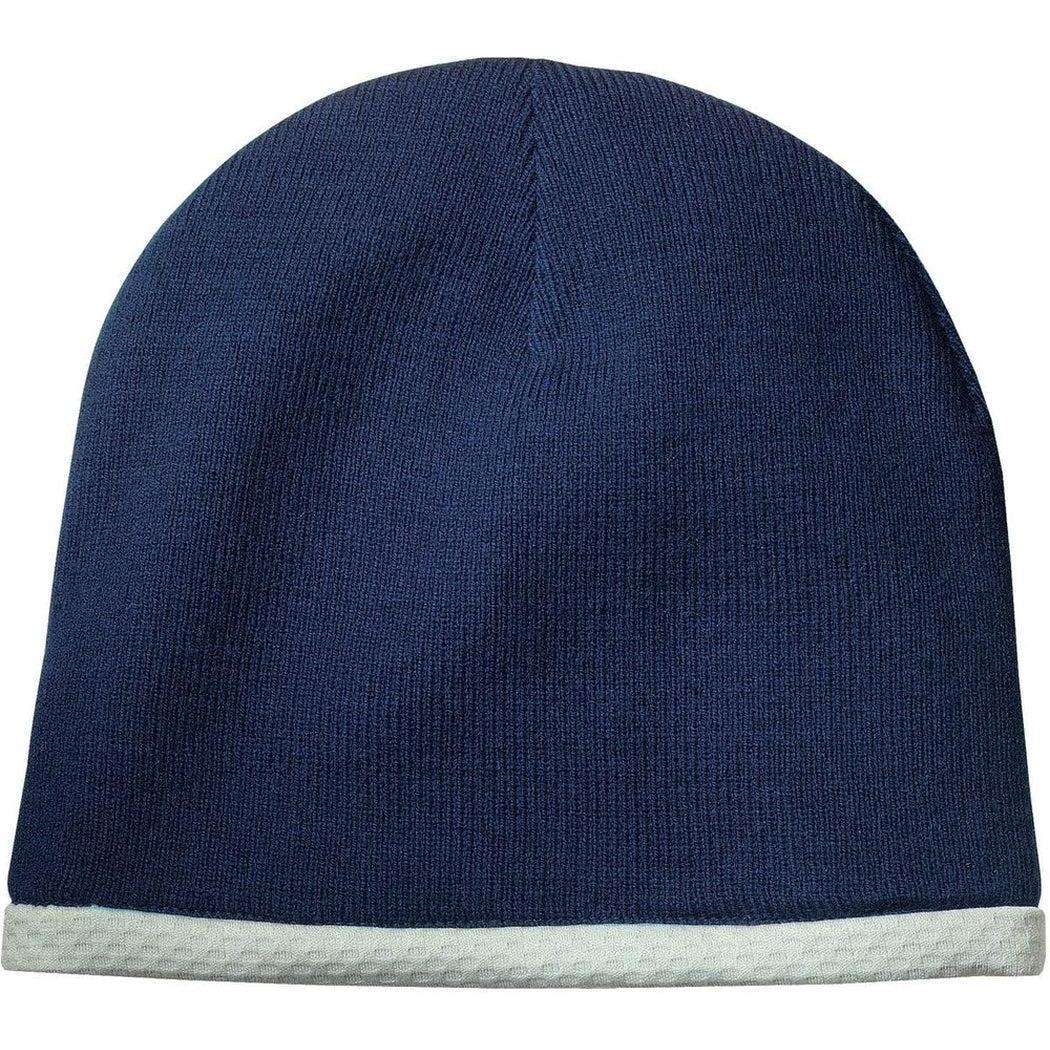 no-logo Sport-Tek Performance Knit Hat-Headwear-Sport-Tek-True Navy-OSFA-Thread Logic