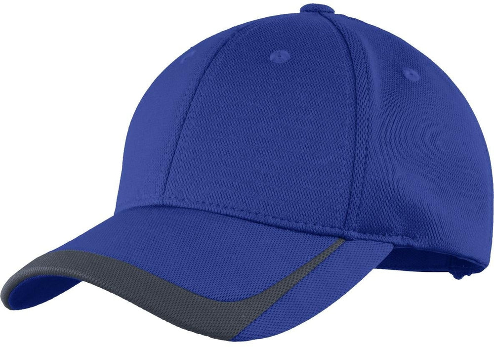 Sport-Tek Pique Colorblock Cap-Regular-Sport-Tek-True Royal/Graphite-OSFA-Thread Logic no-logo