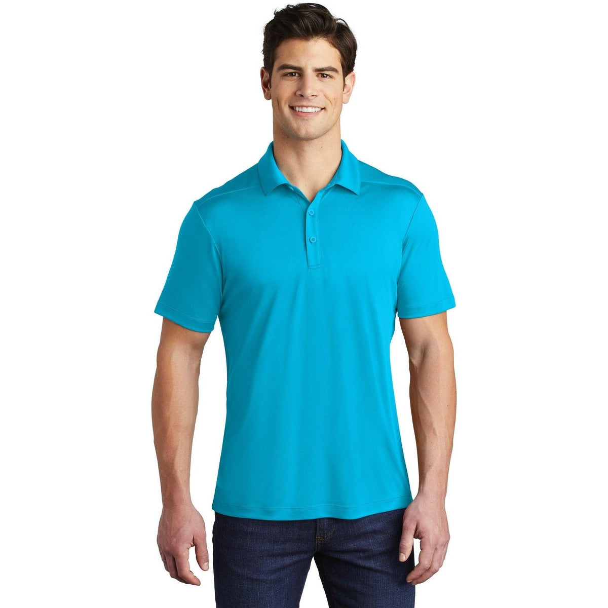 no-logo Sport-Tek Posi-UV Pro Polo-Regular-Sport-Tek-Sapphire-S-Thread Logic