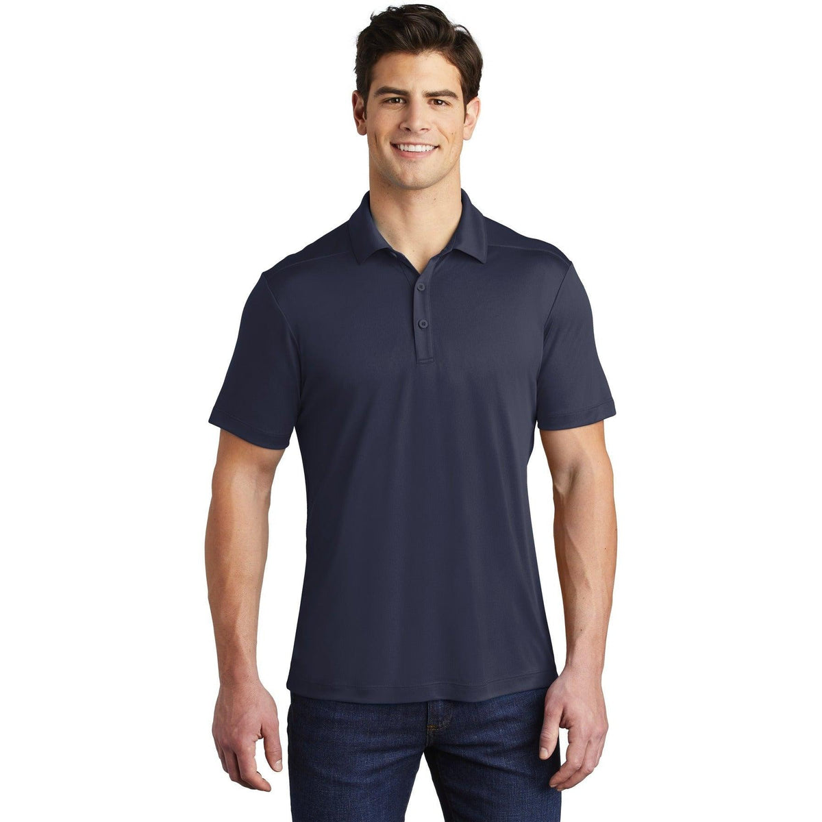 no-logo Sport-Tek Posi-UV Pro Polo-Regular-Sport-Tek-True Navy-S-Thread Logic