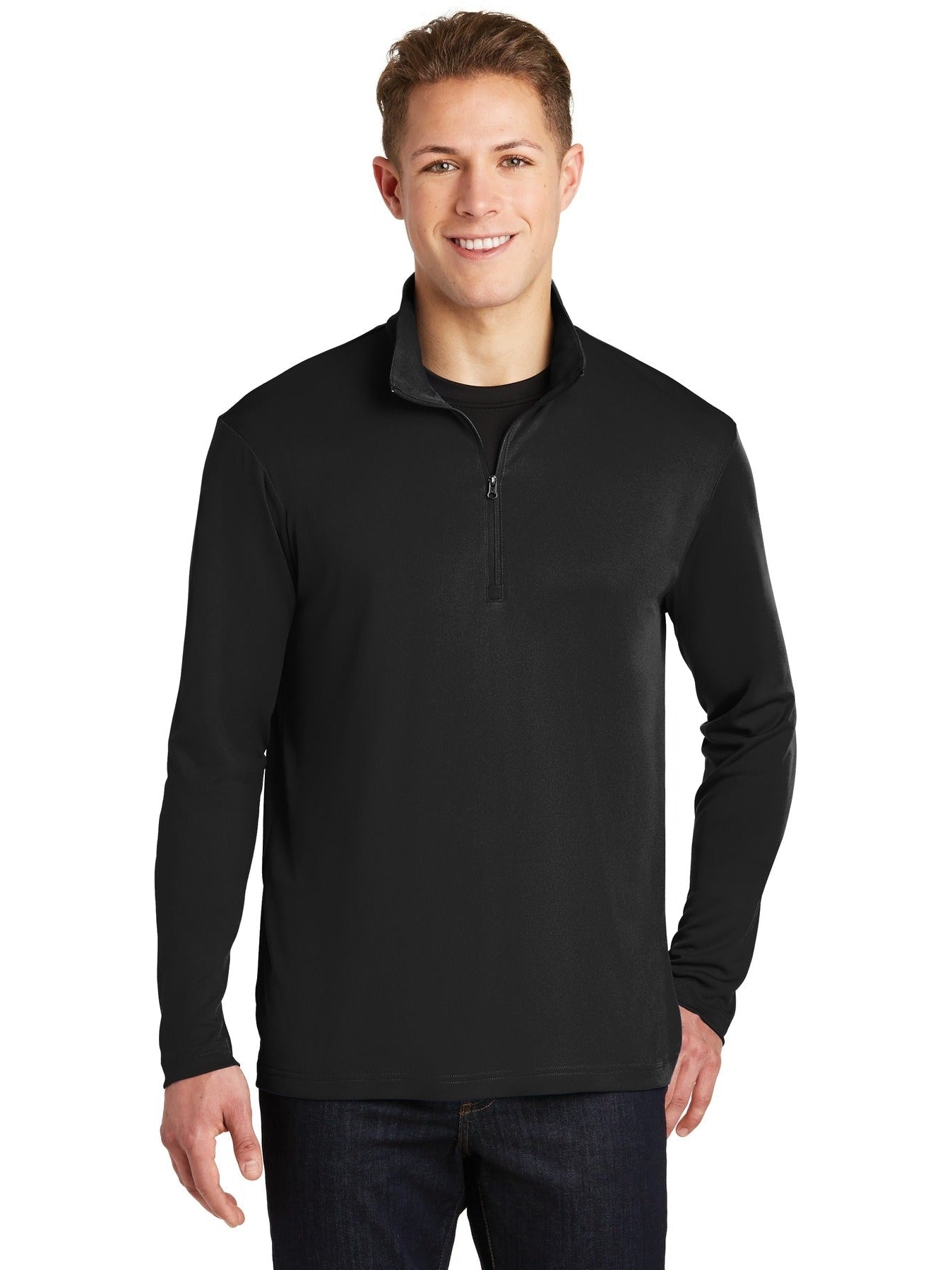 Sport-Tek PosiCharge Competitor 1/4-Zip Pullover-Regular-Sport-Tek-Black-XS-Thread Logic