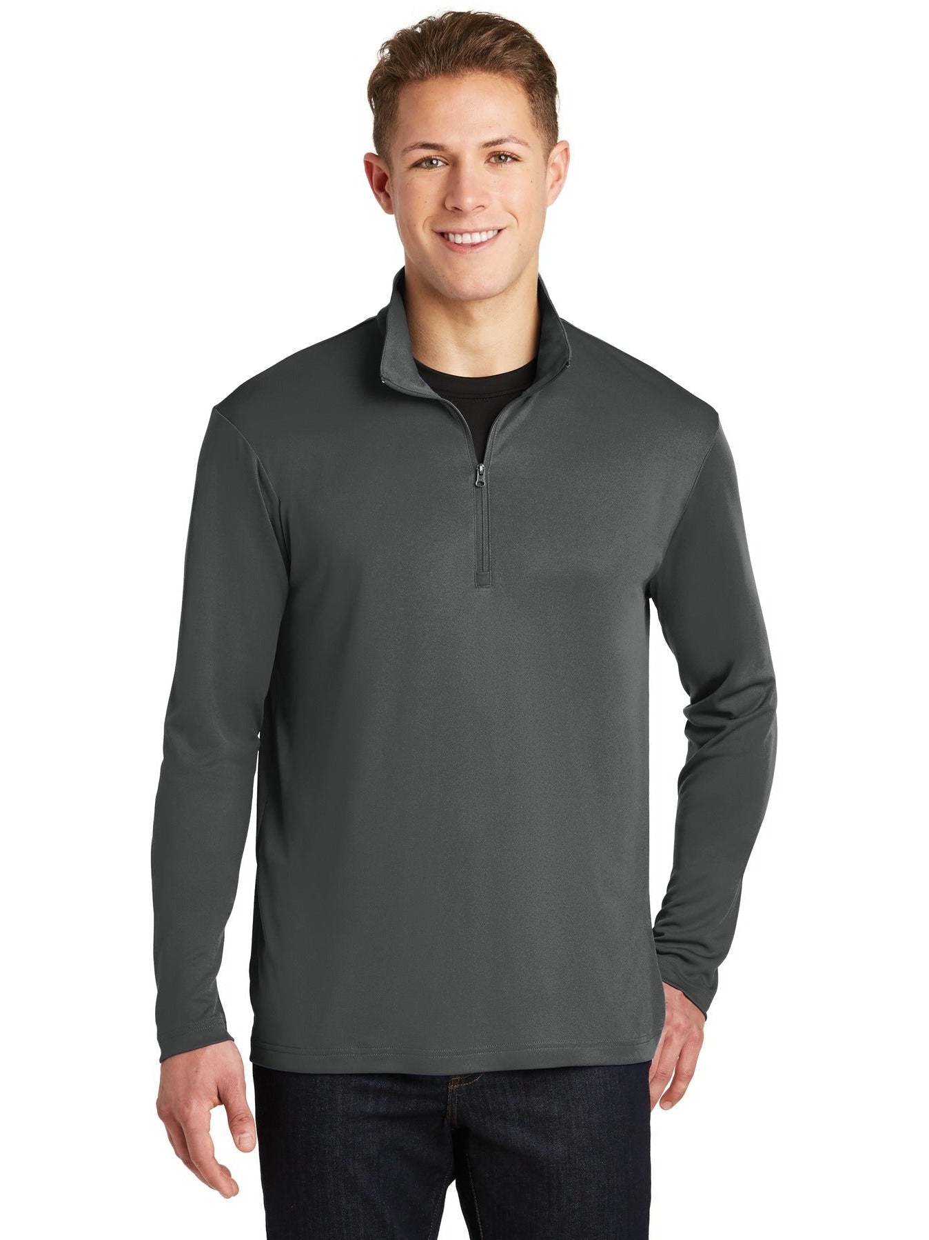 Sport-Tek PosiCharge Competitor 1/4-Zip Pullover-Regular-Sport-Tek-Iron Grey-XS-Thread Logic