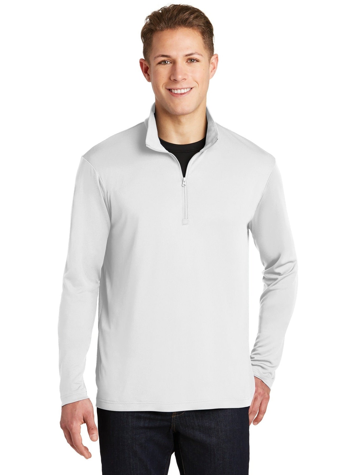 Sport-Tek PosiCharge Competitor 1/4-Zip Pullover-Regular-Sport-Tek-White-XS-Thread Logic