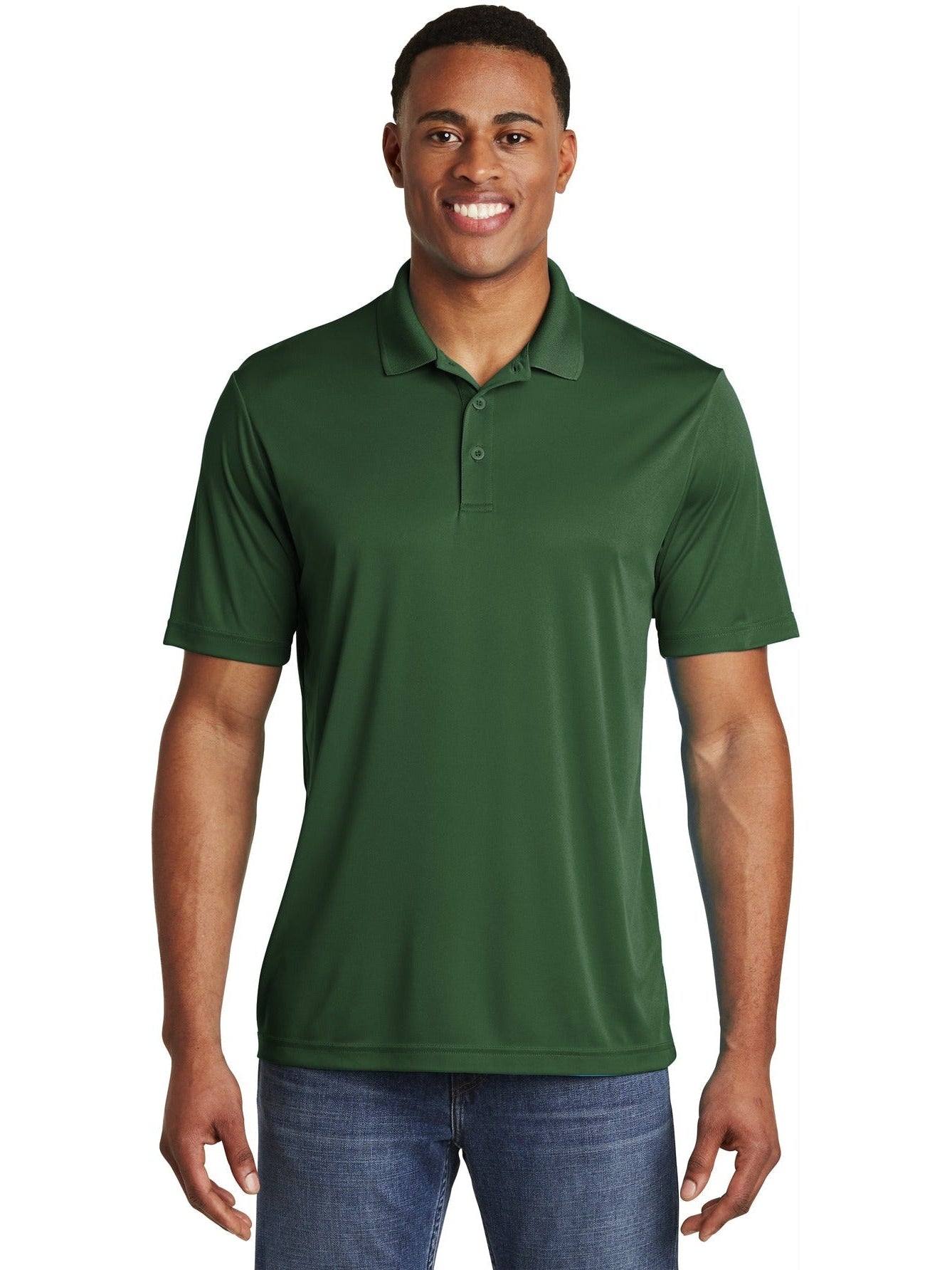 Sport-Tek PosiCharge Competitor Polo-Regular-Sport-Tek-Forest Green-S-Thread Logic