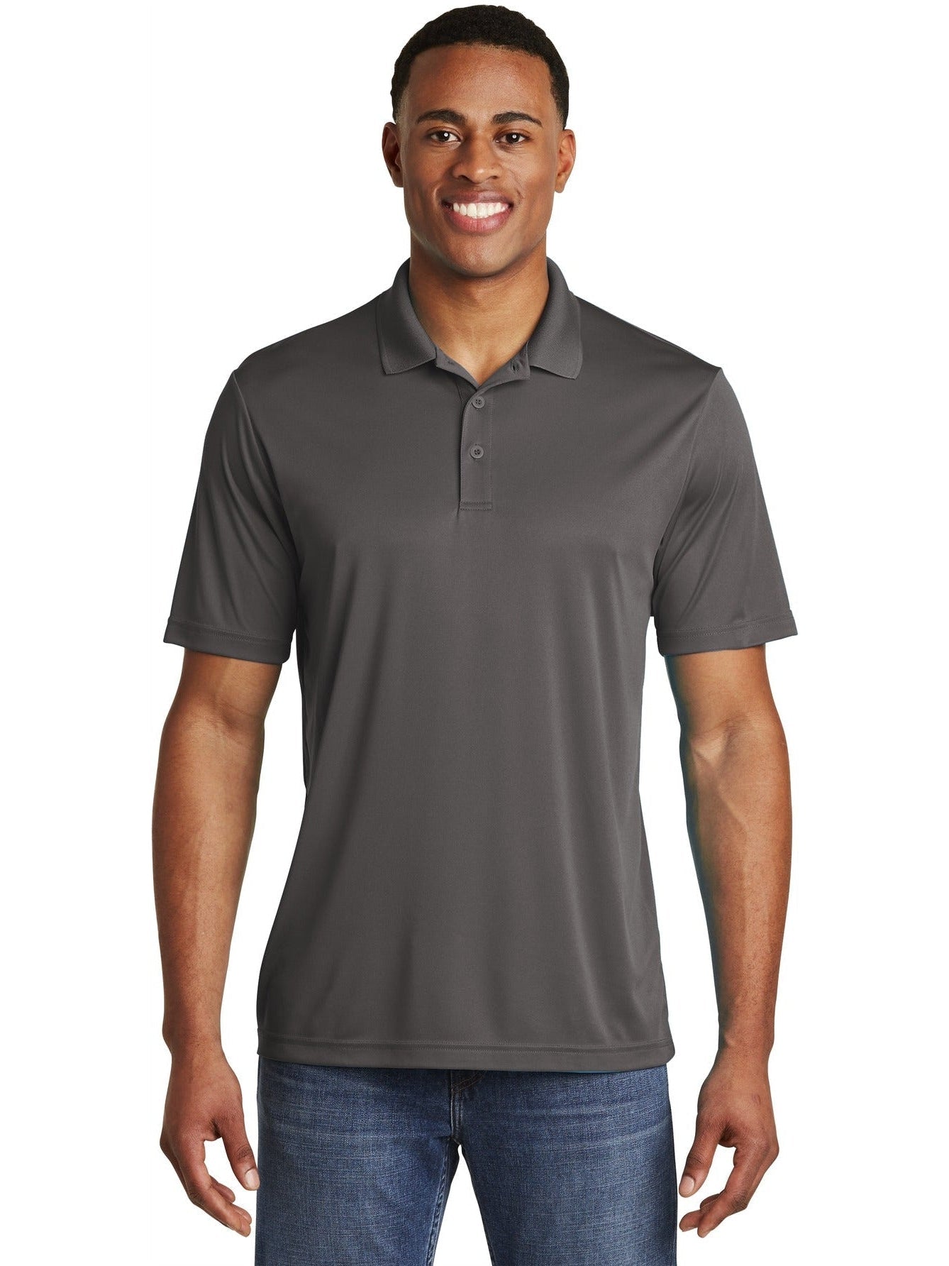 Sport-Tek PosiCharge Competitor Polo-Regular-Sport-Tek-Iron Grey-S-Thread Logic