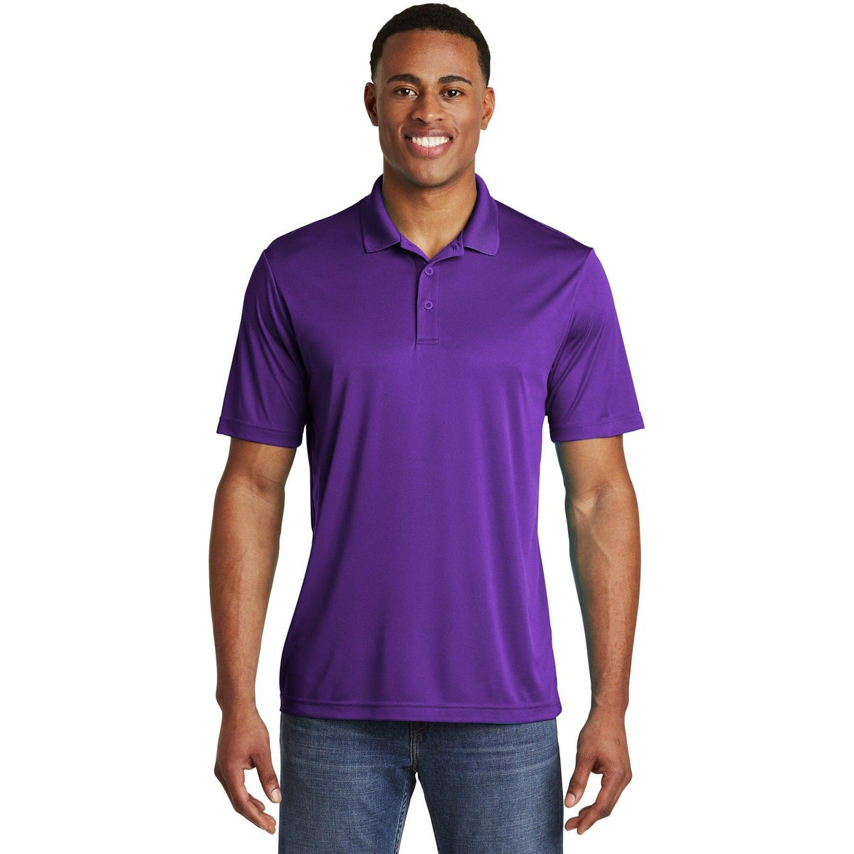 no-logo Sport-Tek PosiCharge Competitor Polo-Regular-Sport-Tek-Purple-S-Thread Logic