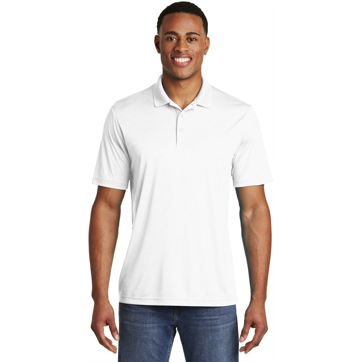 no-logo Sport-Tek PosiCharge Competitor Polo-Regular-Sport-Tek-White-S-Thread Logic