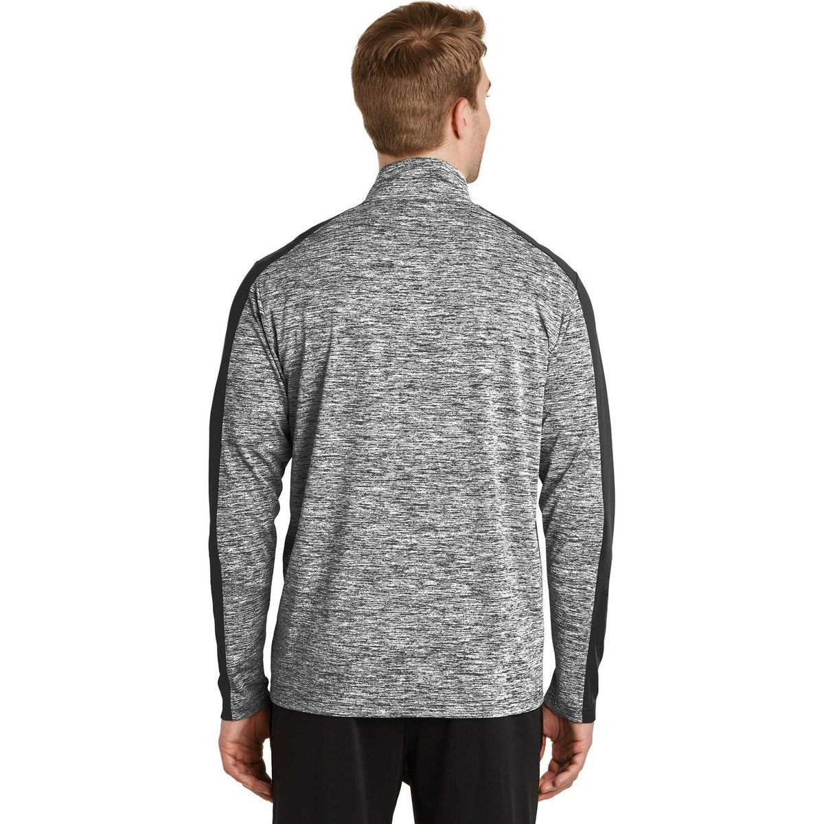 no-logo Sport-Tek PosiCharge Electric Heather Colorblock 1/4-Zip Pullover-Quarter Zips-Sport-Tek-Thread Logic