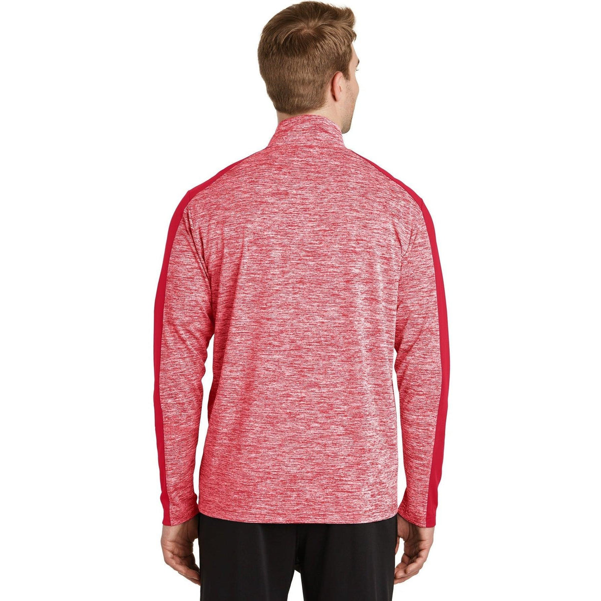 no-logo Sport-Tek PosiCharge Electric Heather Colorblock 1/4-Zip Pullover-Quarter Zips-Sport-Tek-Thread Logic