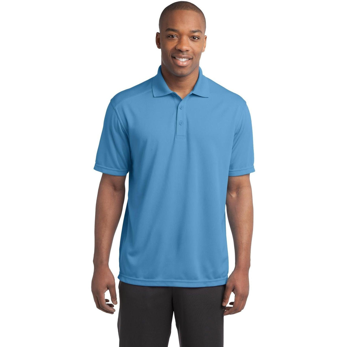 no-logo Sport-Tek PosiCharge Micro-Mesh Polo-Regular-Sport-Tek-Carolina Blue-S-Thread Logic