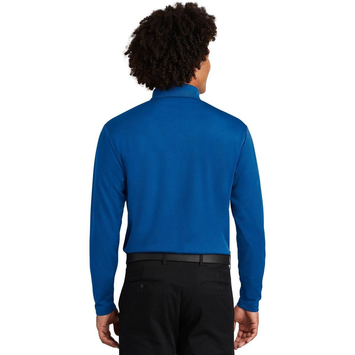 no-logo Sport-Tek PosiCharge RacerMesh Long Sleeve Polo-Polos-Sport-Tek-Thread Logic