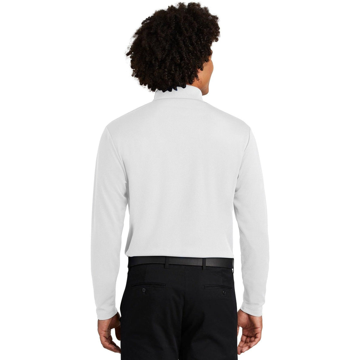 no-logo Sport-Tek PosiCharge RacerMesh Long Sleeve Polo-Polos-Sport-Tek-Thread Logic