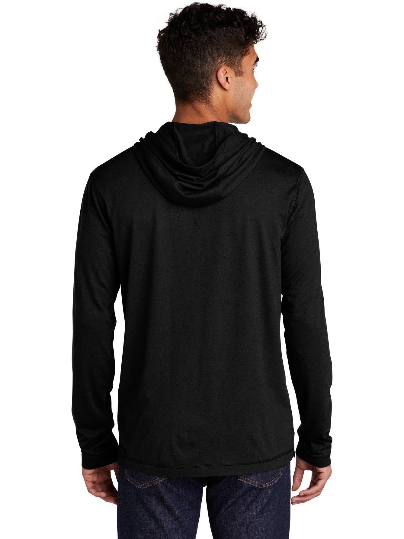 no-logo Sport-Tek PosiCharge Tri-Blend Wicking Long Sleeve Hoodie-Regular-Sport-Tek-Thread Logic