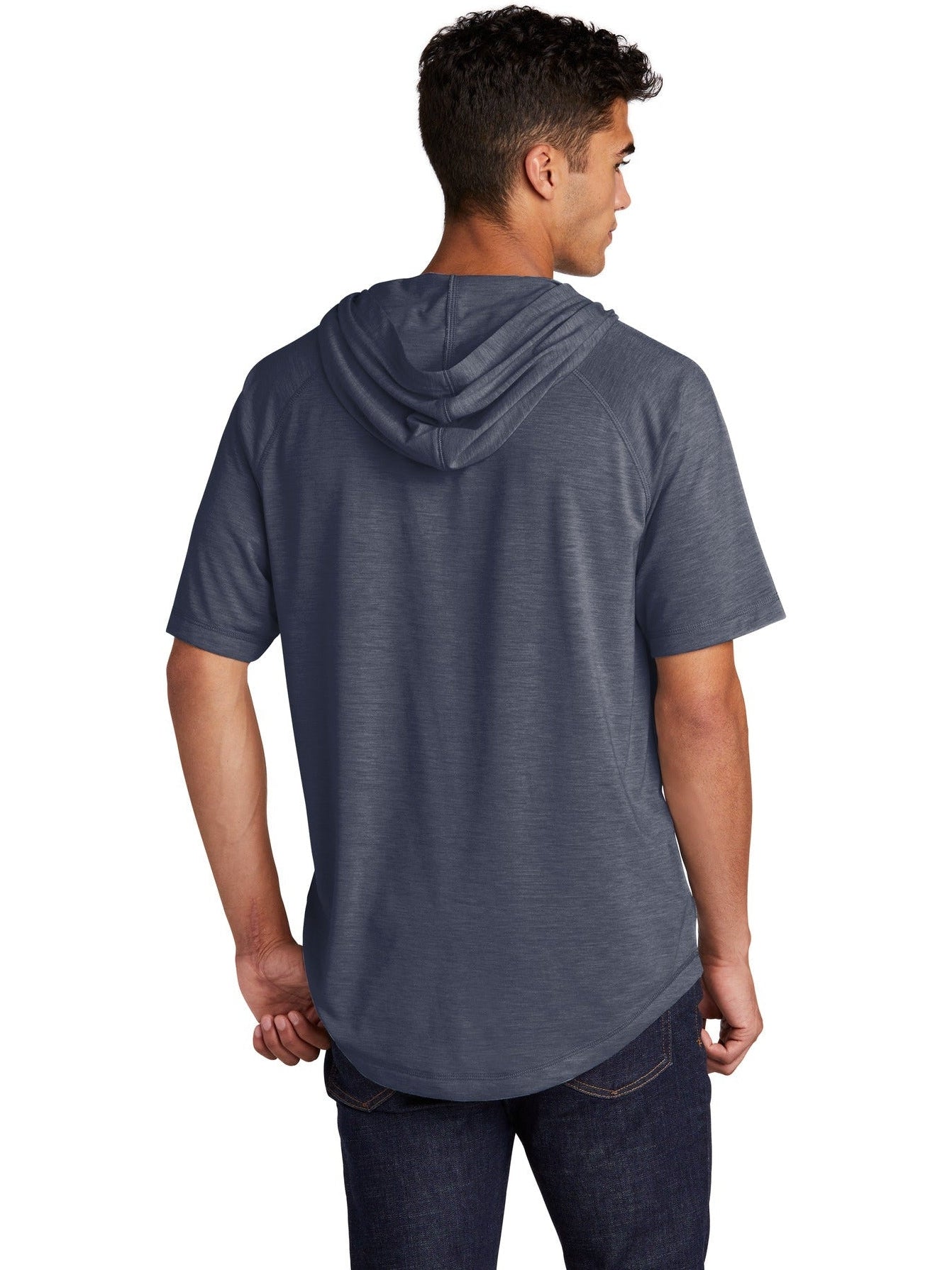 no-logo Sport-Tek PosiCharge Tri-Blend Wicking Short Sleeve Hoodie-Regular-Sport-Tek-Thread Logic