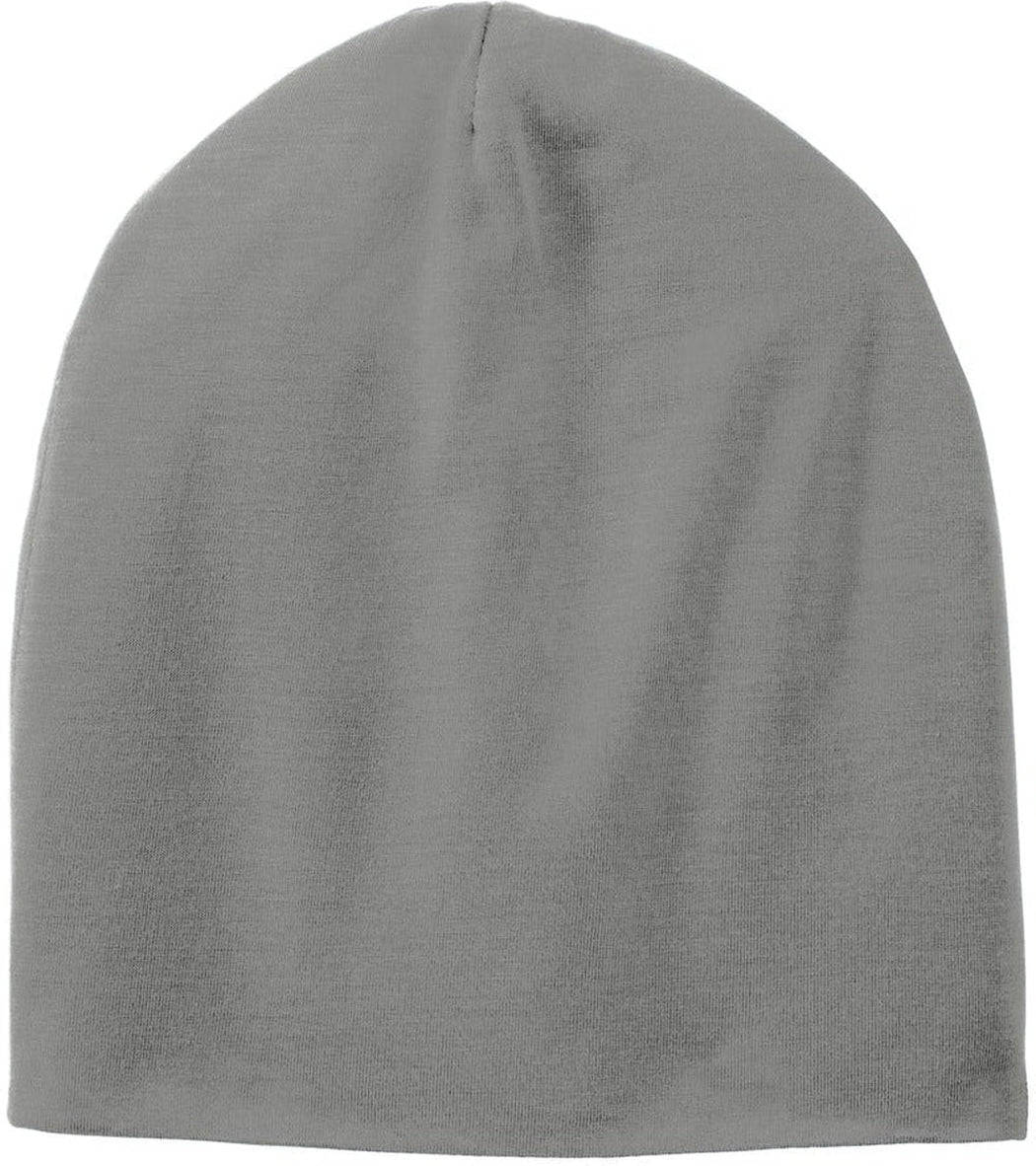 Sport-Tek Posicharge Competitor Cotton Touch Jersey Knit Slouch Beanie-Active-Sport-Tek-Dark Smoke Grey-OSFA-Thread Logic