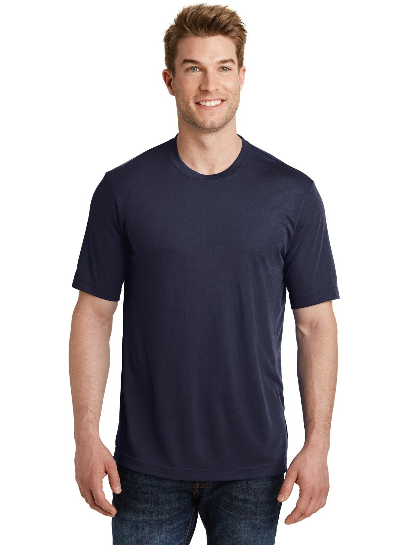 Sport-Tek Posicharge Competitor Cotton Touch Tee-Regular-Sport-Tek-True Navy-S-Thread Logic