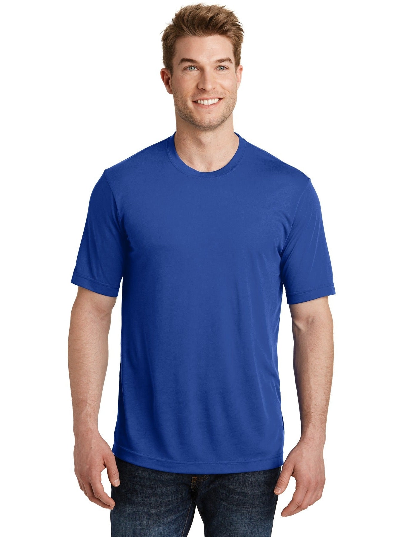 Sport-Tek Posicharge Competitor Cotton Touch Tee-Regular-Sport-Tek-True Royal-S-Thread Logic