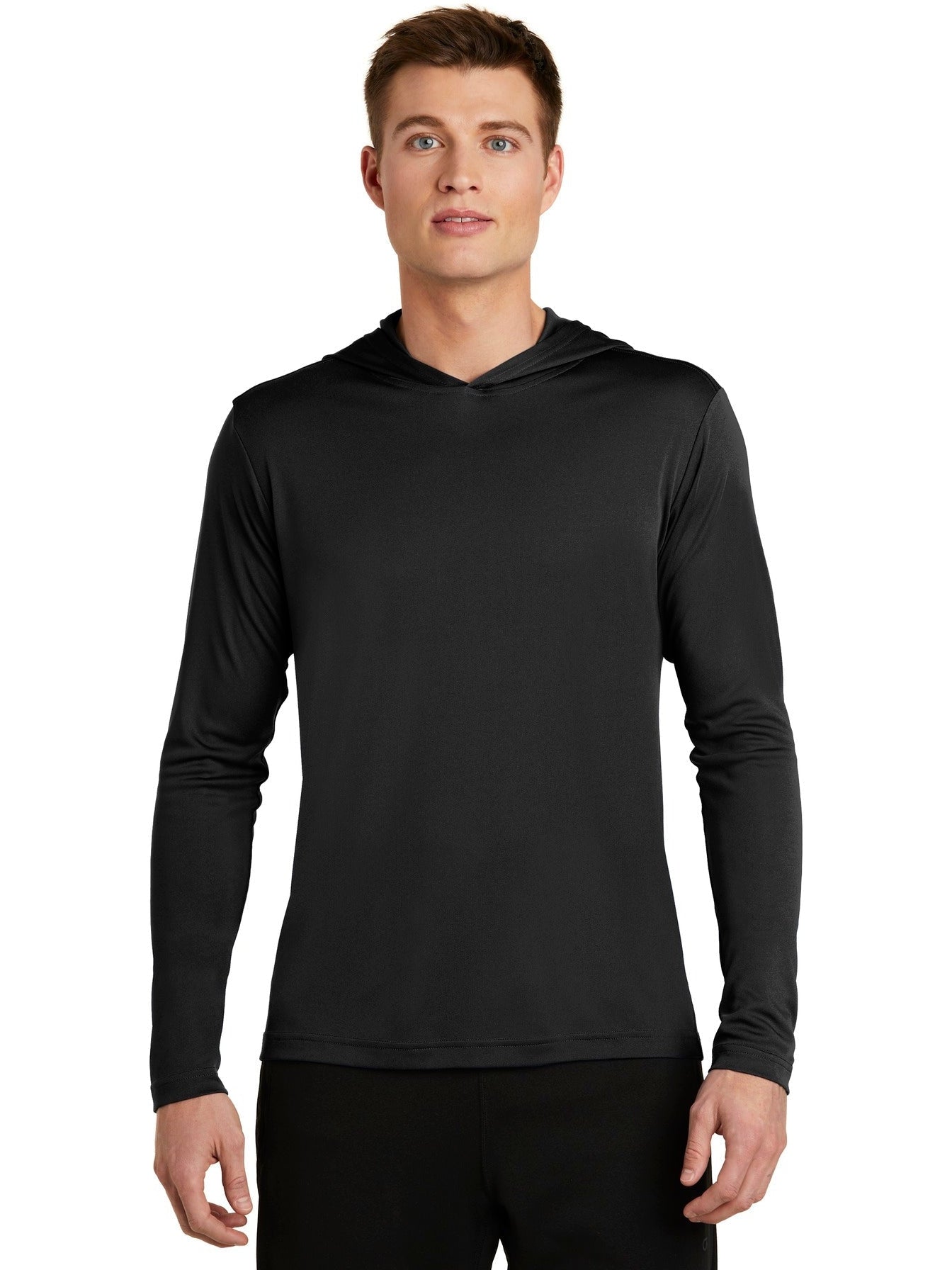Sport-Tek Posicharge Competitor Hooded Pullover-Regular-Sport-Tek-Black-S-Thread Logic