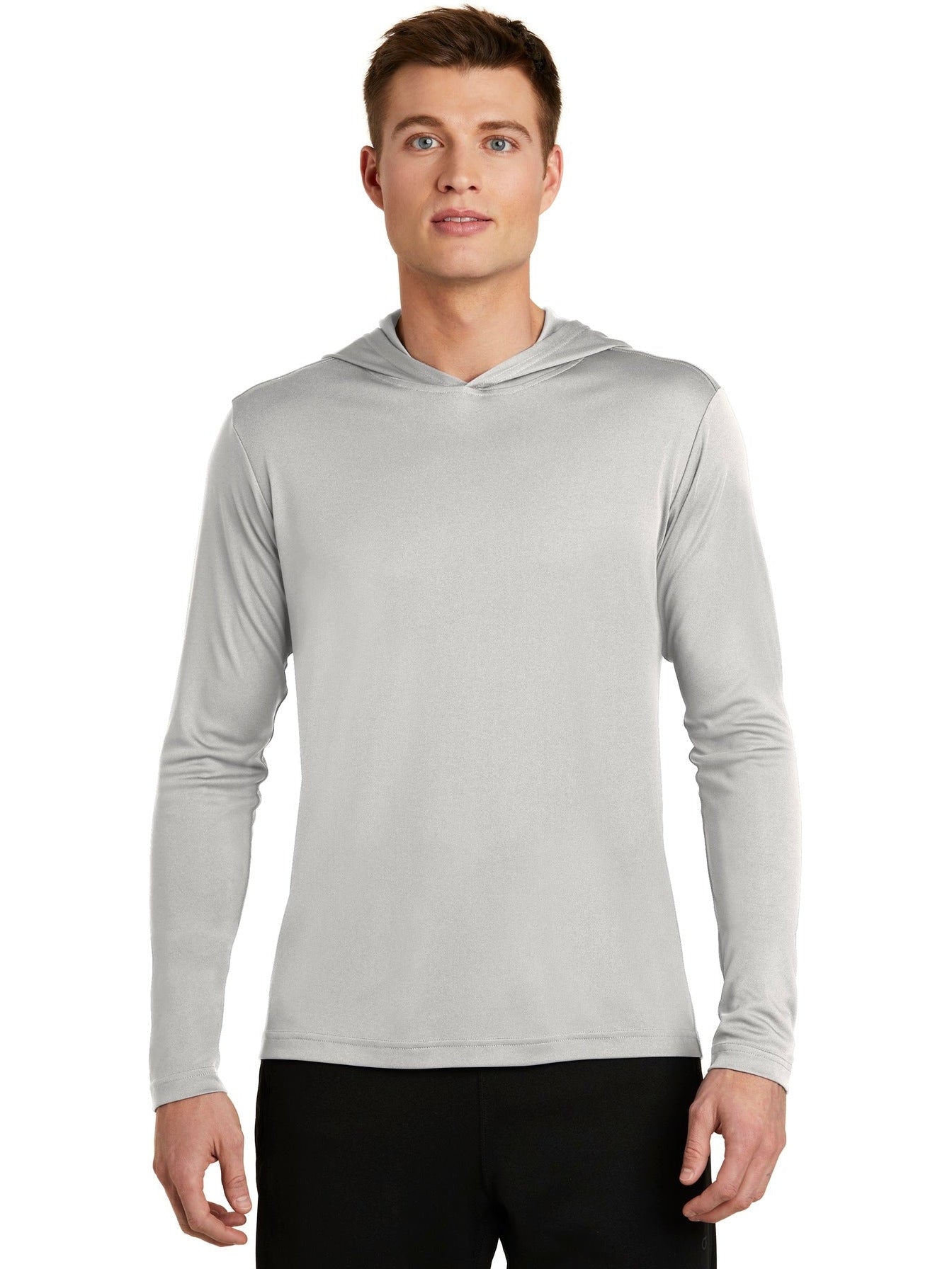 Sport-Tek Posicharge Competitor Hooded Pullover-Regular-Sport-Tek-Silver-S-Thread Logic
