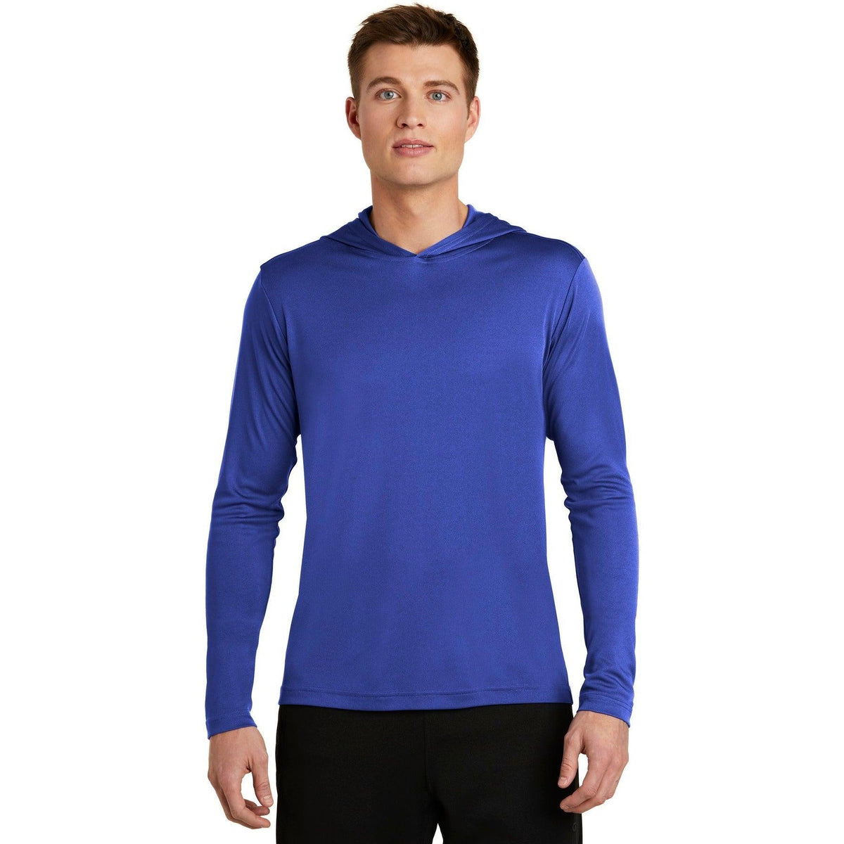 no-logo Sport-Tek Posicharge Competitor Hooded Pullover-Regular-Sport-Tek-True Royal-S-Thread Logic
