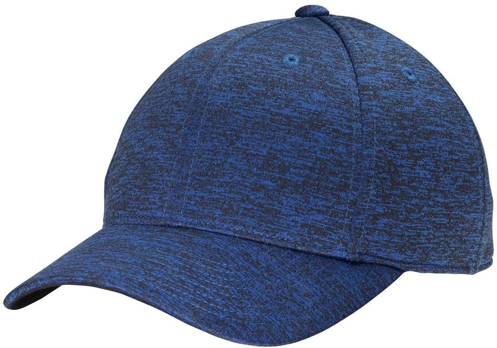 Sport-Tek Posicharge Electric Heather Cap-Regular-Sport-Tek-Dark Royal-Black Electric-OSFA-Thread Logic no-logo