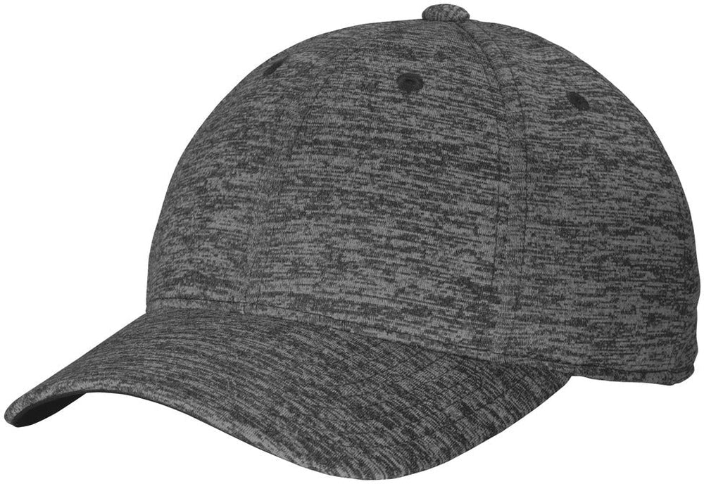 Sport-Tek Posicharge Electric Heather Cap-Regular-Sport-Tek-Grey-Black Electric-OSFA-Thread Logic no-logo