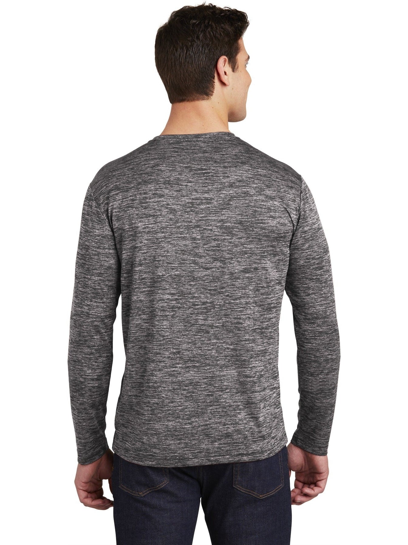 no-logo Sport-Tek Posicharge Long Sleeve Electric Heather Tee-Regular-Sport-Tek-Thread Logic