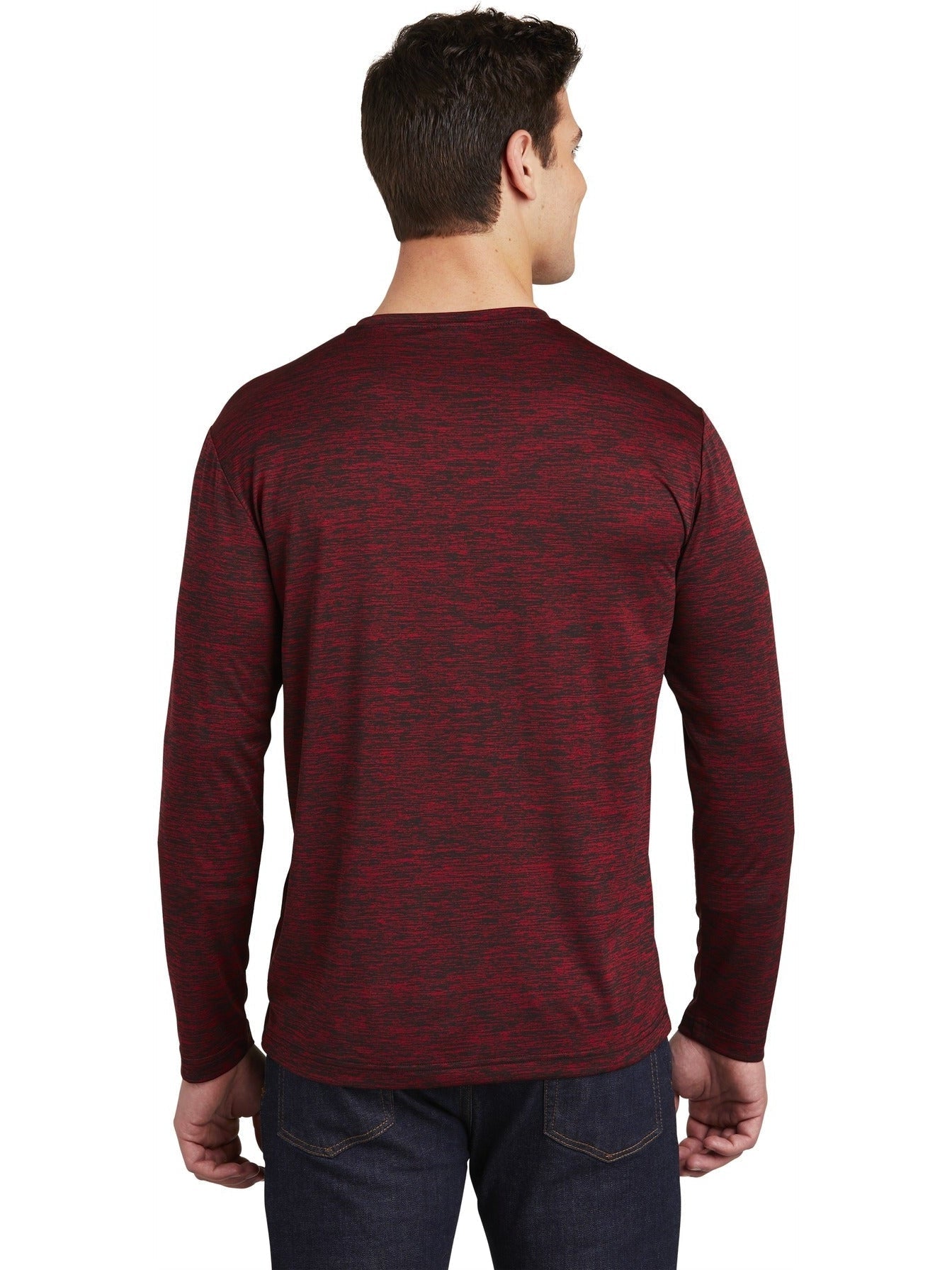 no-logo Sport-Tek Posicharge Long Sleeve Electric Heather Tee-Regular-Sport-Tek-Thread Logic