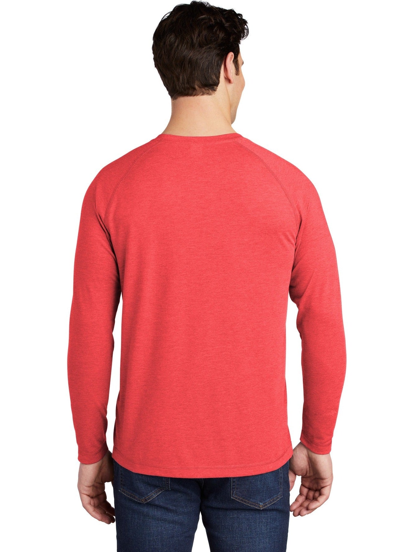 no-logo Sport-Tek Posicharge Long Sleeve Tri-Blend Wicking Raglan Tee-Regular-Sport-Tek-Thread Logic