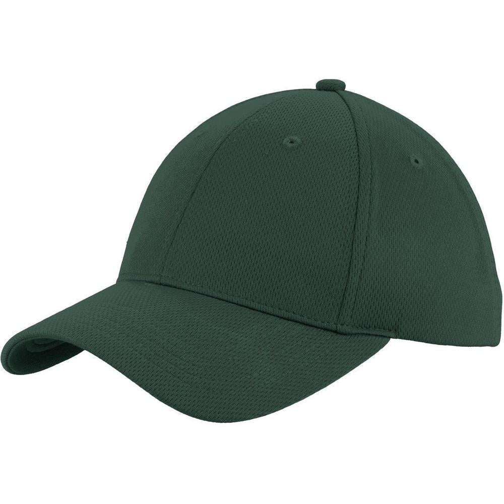no-logo Sport-Tek Posicharge Racermesh Cap-Regular-Sport-Tek-Dark Forest Green-OSFA-Thread Logic