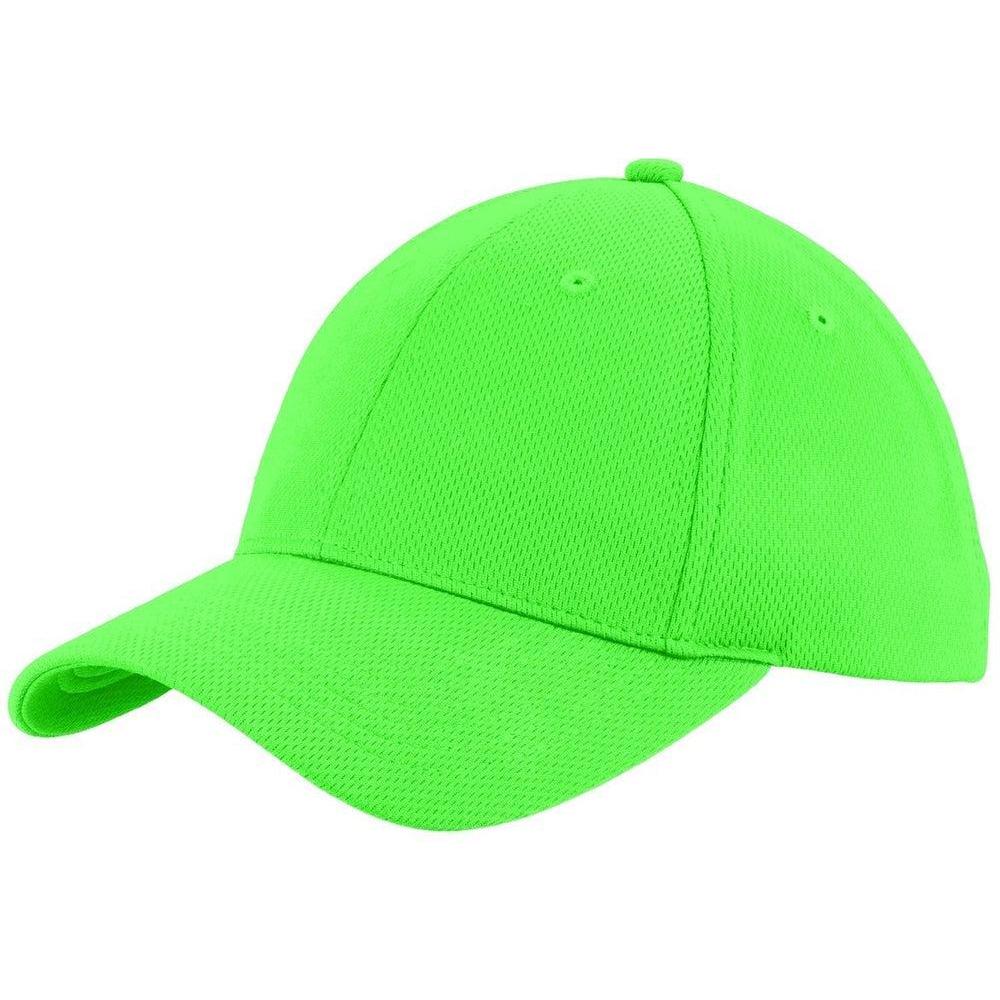 no-logo Sport-Tek Posicharge Racermesh Cap-Regular-Sport-Tek-Neon Green-OSFA-Thread Logic