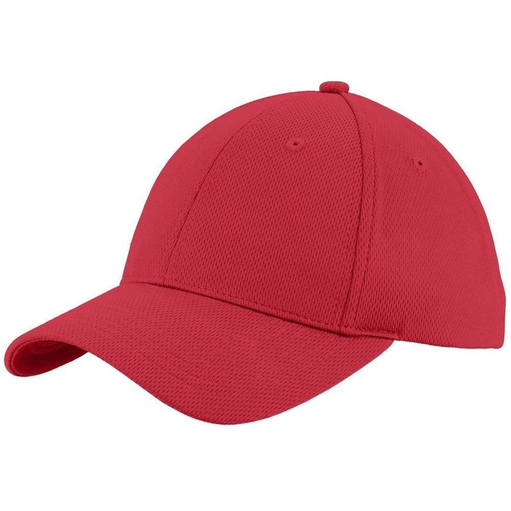 no-logo Sport-Tek Posicharge Racermesh Cap-Regular-Sport-Tek-True Red-OSFA-Thread Logic