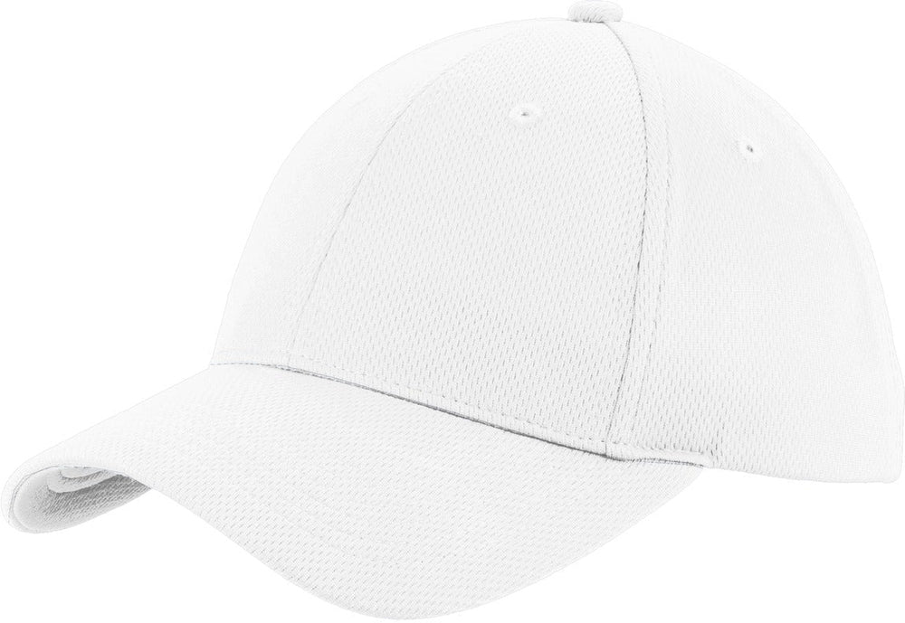 Sport-Tek Posicharge Racermesh Cap-Regular-Sport-Tek-White-OSFA-Thread Logic no-logo
