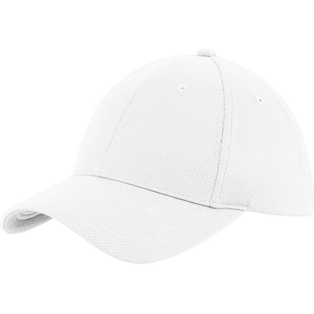 no-logo Sport-Tek Posicharge Racermesh Cap-Regular-Sport-Tek-White-OSFA-Thread Logic