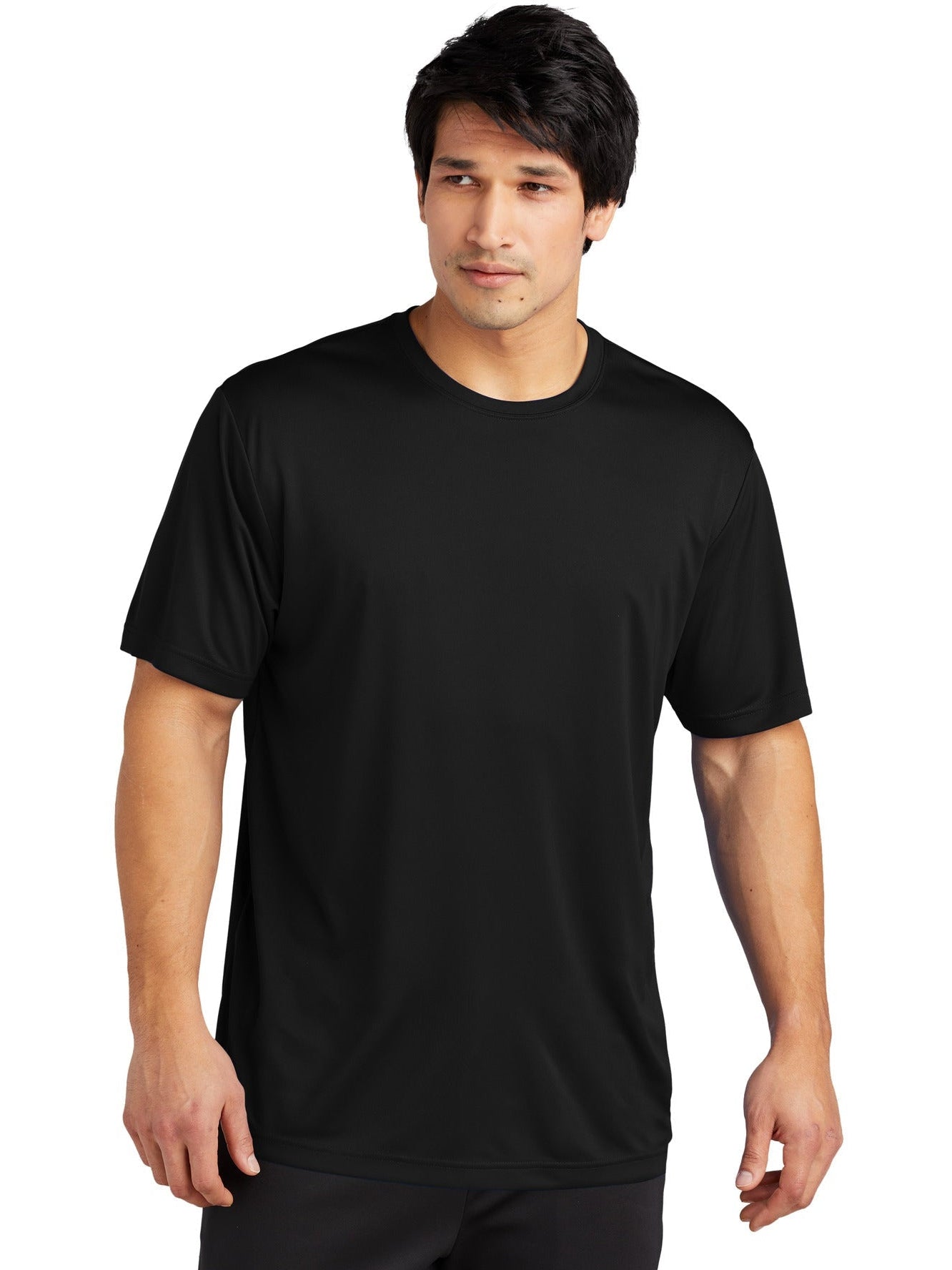 Sport-Tek Posicharge Re-Compete Tee-Regular-Sport-Tek-Black-S-Thread Logic