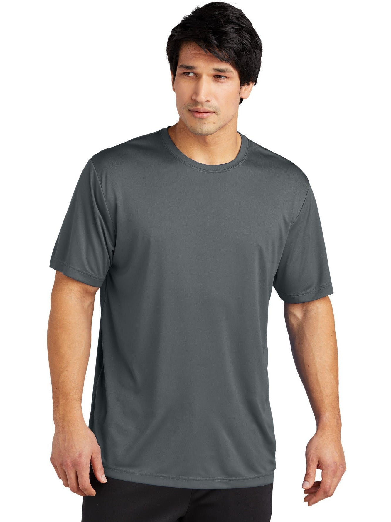 Sport-Tek Posicharge Re-Compete Tee-Regular-Sport-Tek-Iron Grey-S-Thread Logic