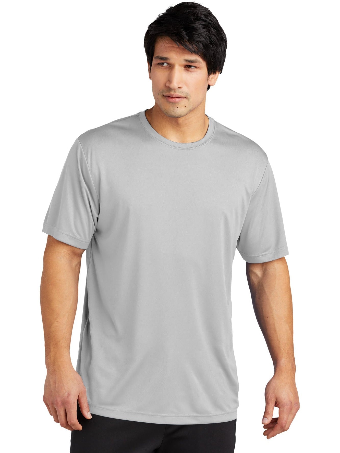 Sport-Tek Posicharge Re-Compete Tee-Regular-Sport-Tek-Silver-S-Thread Logic
