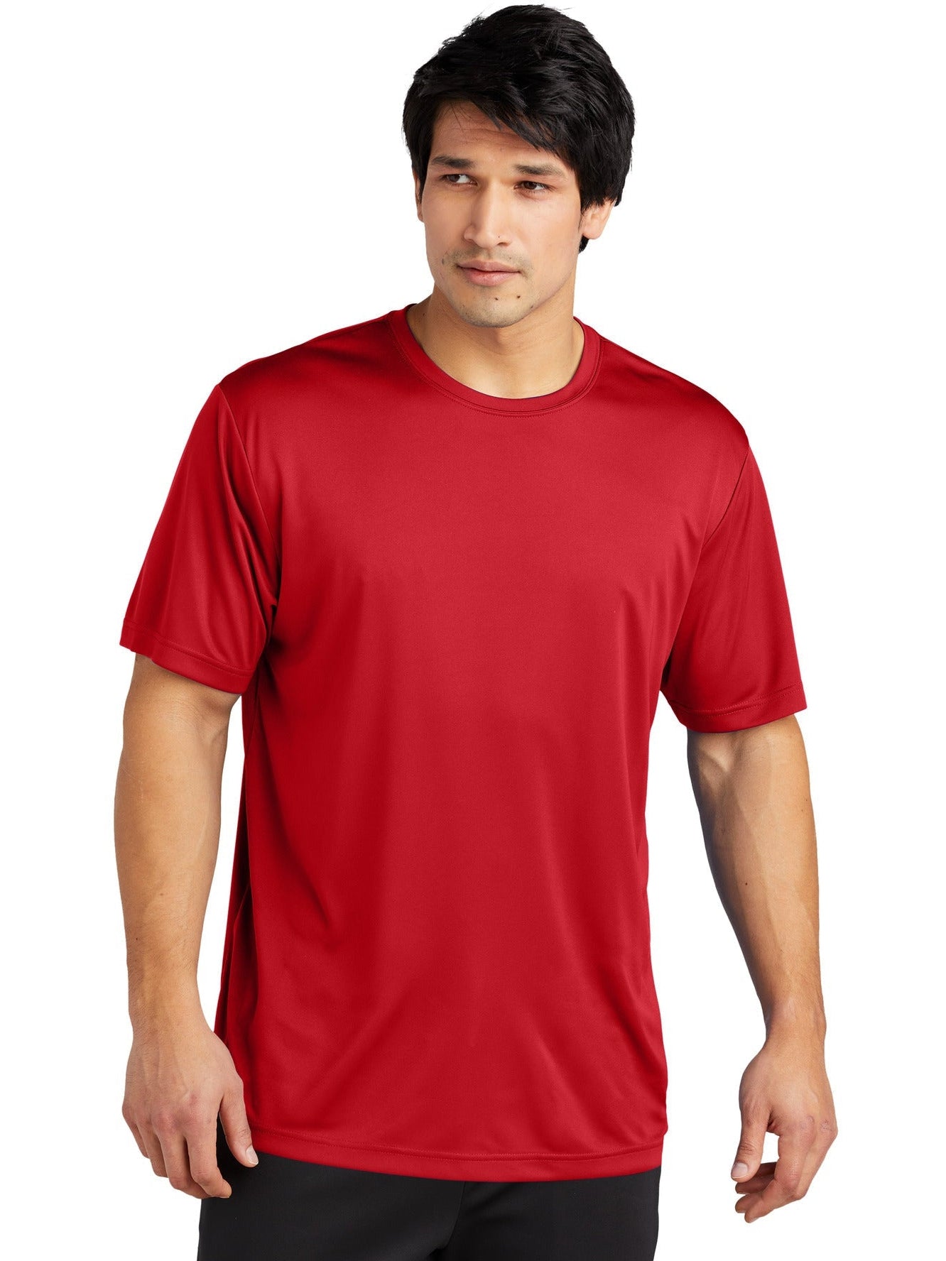 Sport-Tek Posicharge Re-Compete Tee-Regular-Sport-Tek-True Red-S-Thread Logic