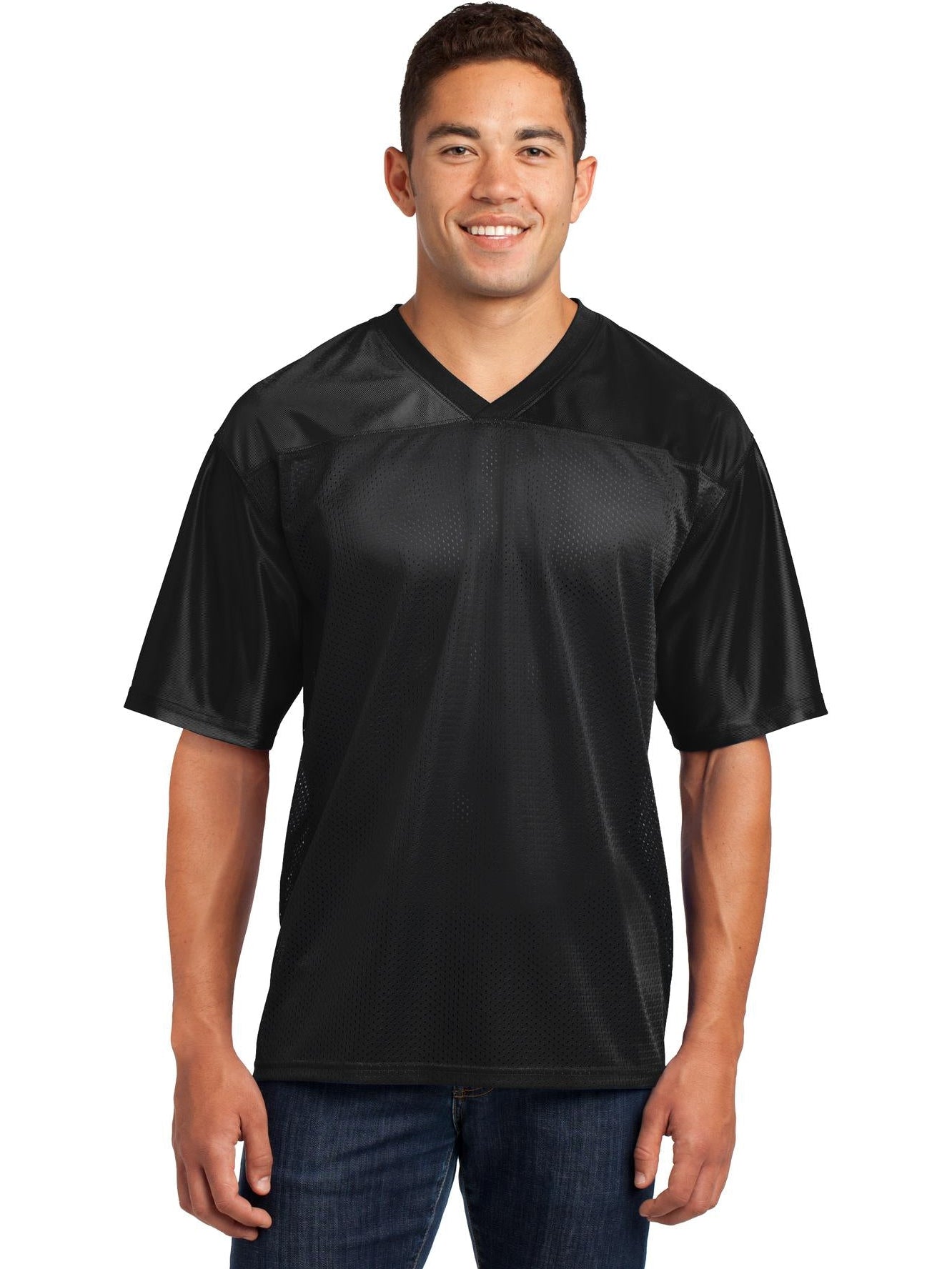 Sport-Tek Posicharge Replica Jersey-Regular-Sport-Tek-Black-S-Thread Logic