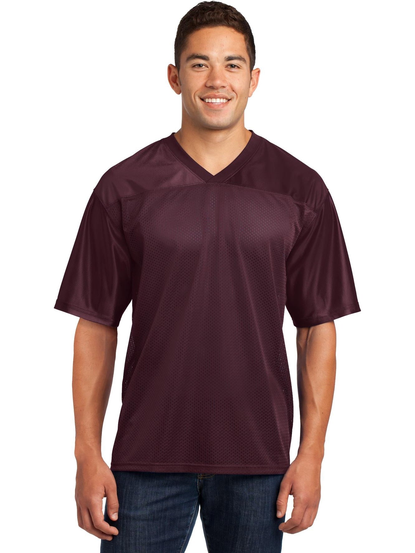 Sport-Tek Posicharge Replica Jersey-Regular-Sport-Tek-Maroon-S-Thread Logic