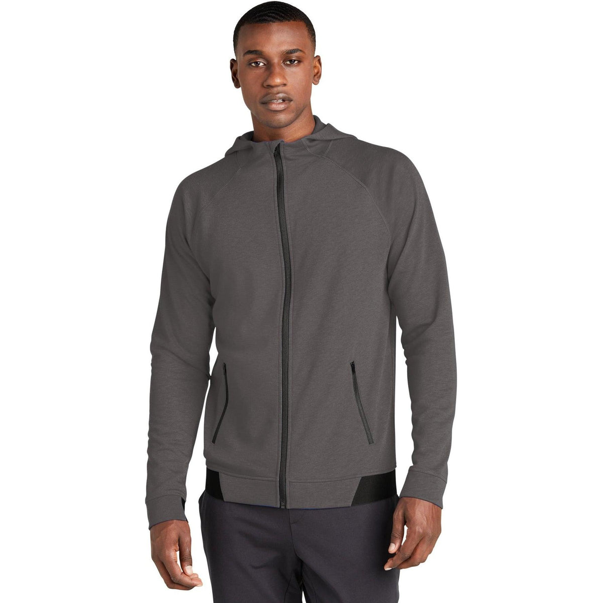 no-logo Sport-Tek Posicharge Strive Hooded Full-Zip-Regular-Sport-Tek-Graphite-S-Thread Logic