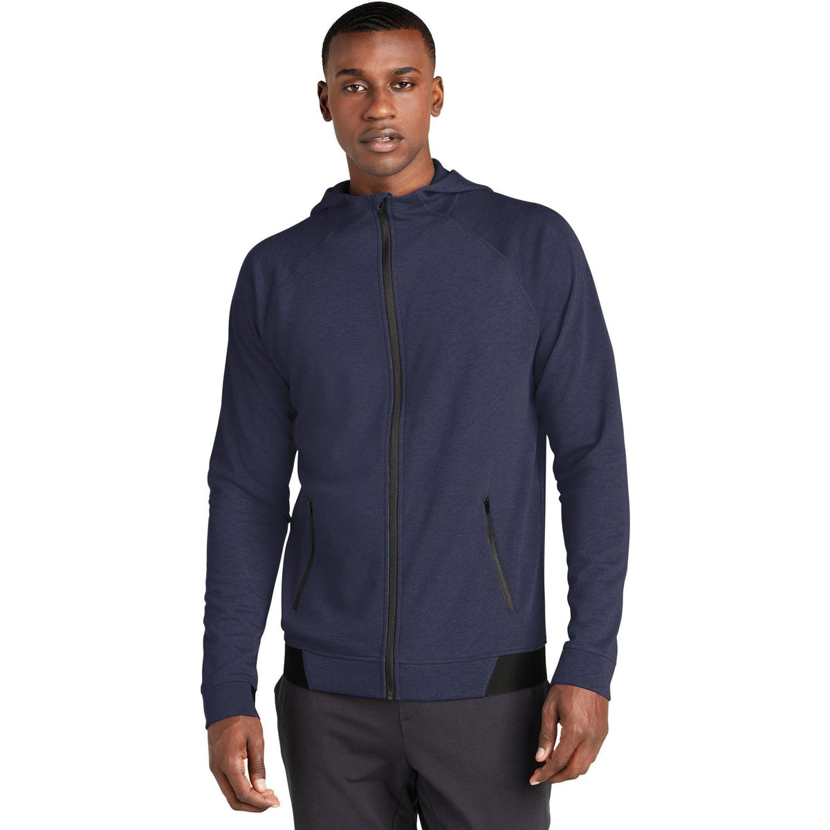 no-logo Sport-Tek Posicharge Strive Hooded Full-Zip-Regular-Sport-Tek-True Navy-S-Thread Logic