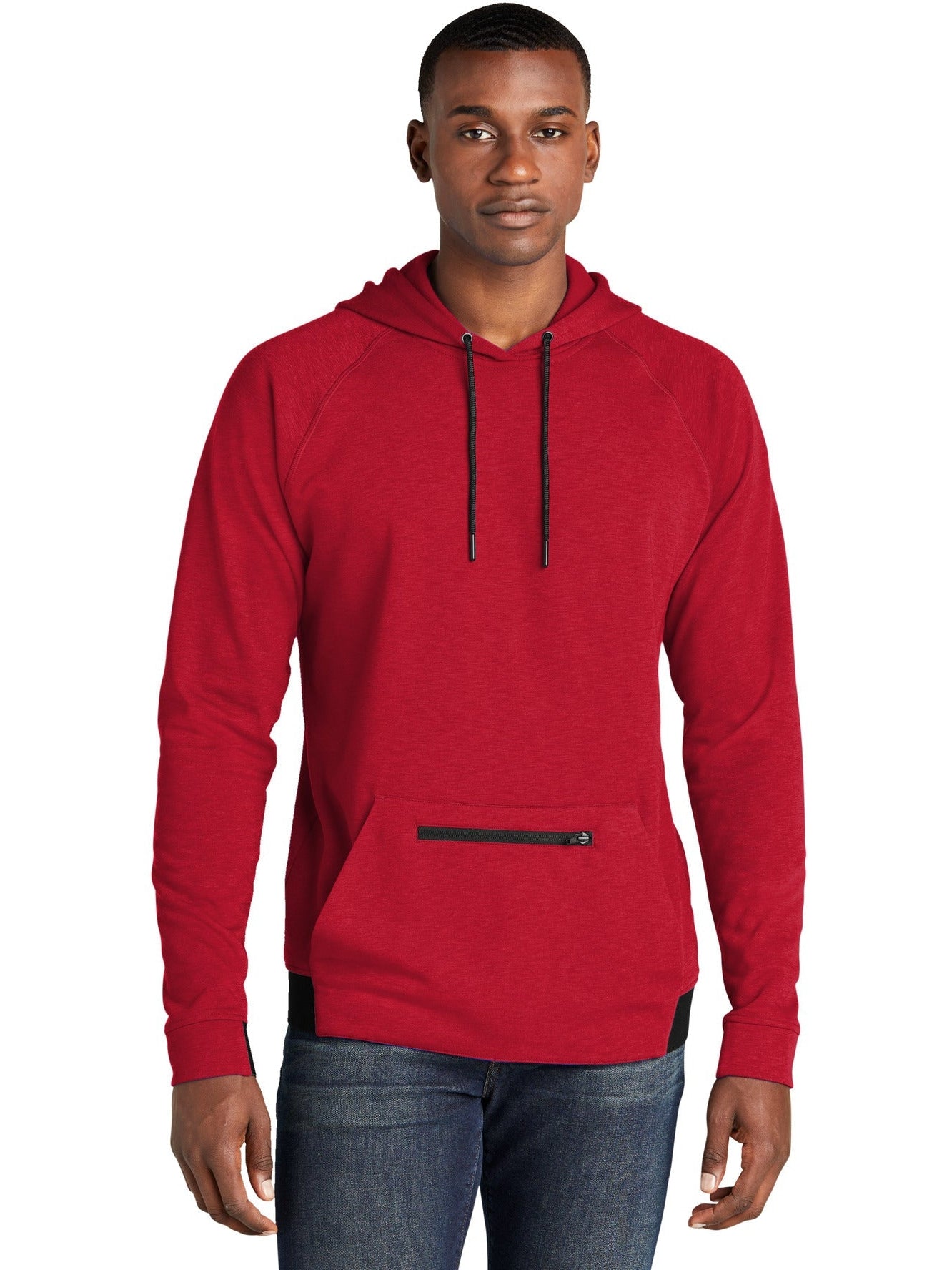 Sport-Tek Posicharge Strive Hooded Pullover-Regular-Sport-Tek-Deep Red-S-Thread Logic