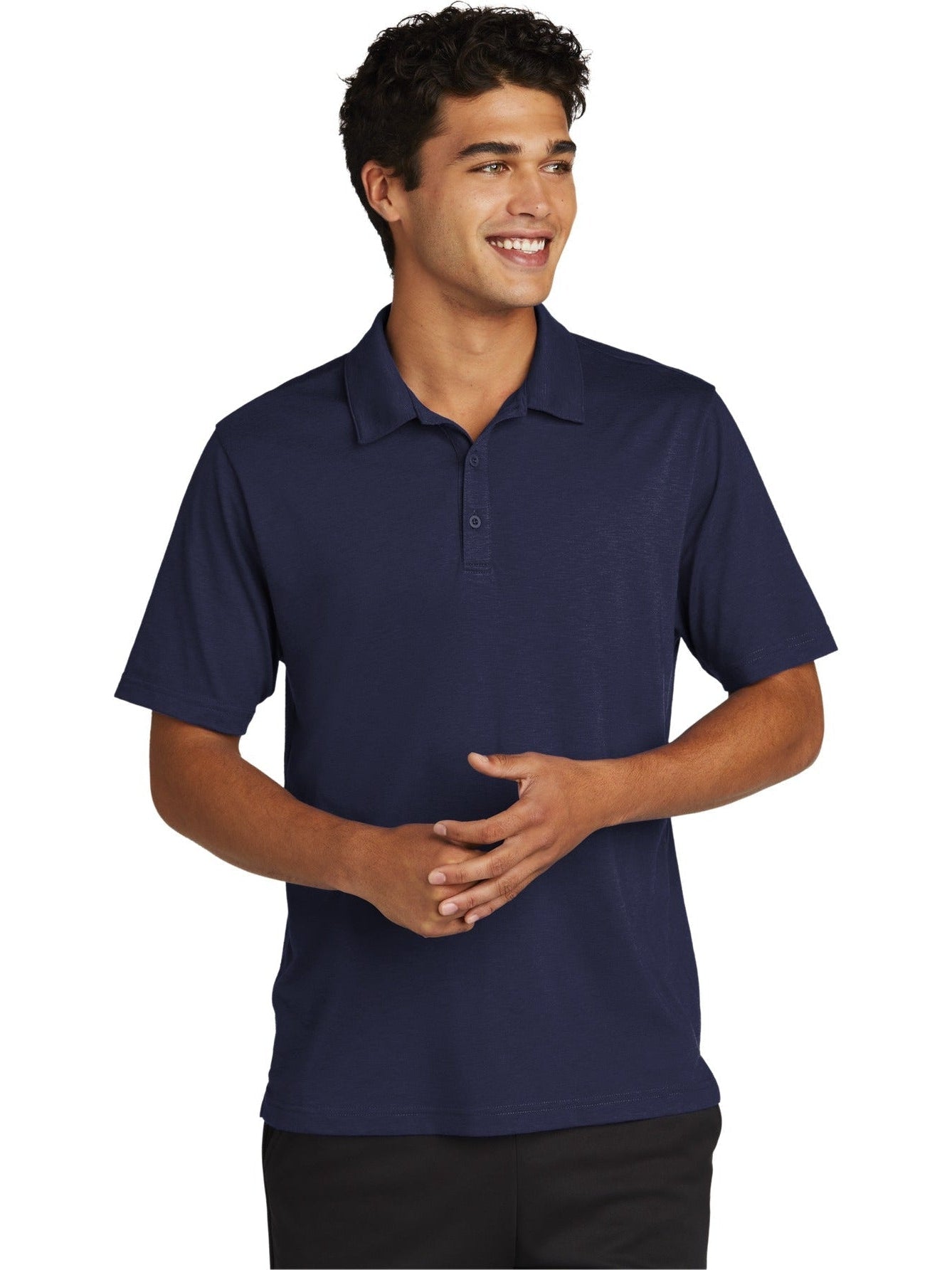 Sport-Tek Posicharge Strive Polo-Regular-Sport-Tek-True Navy-S-Thread Logic