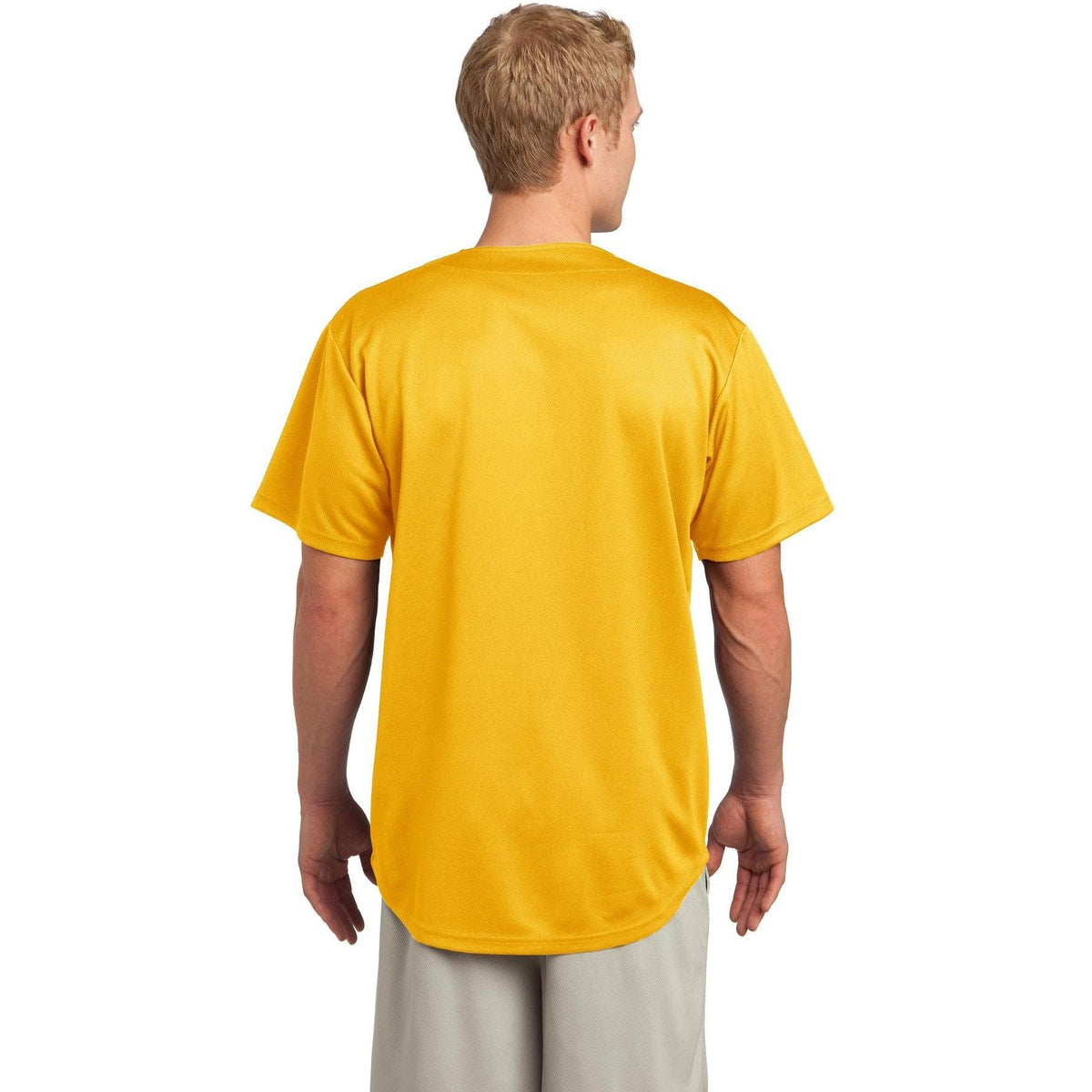 no-logo Sport-Tek Posicharge Tough Mesh Full-Button Jersey-Regular-Sport-Tek-Thread Logic