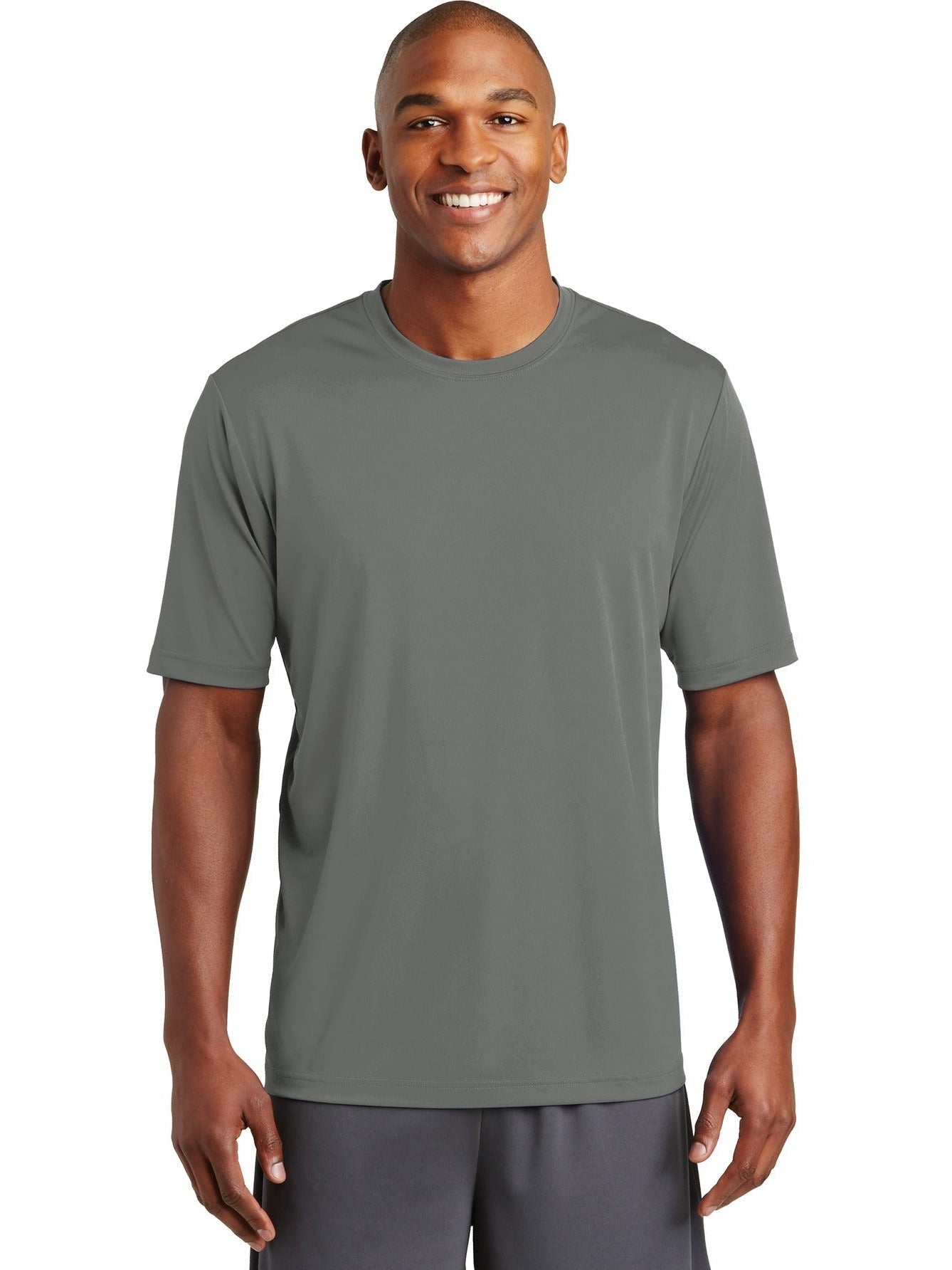 Sport-Tek Posicharge Tough Tee-Regular-Sport-Tek-Dark Smoke Grey-S-Thread Logic