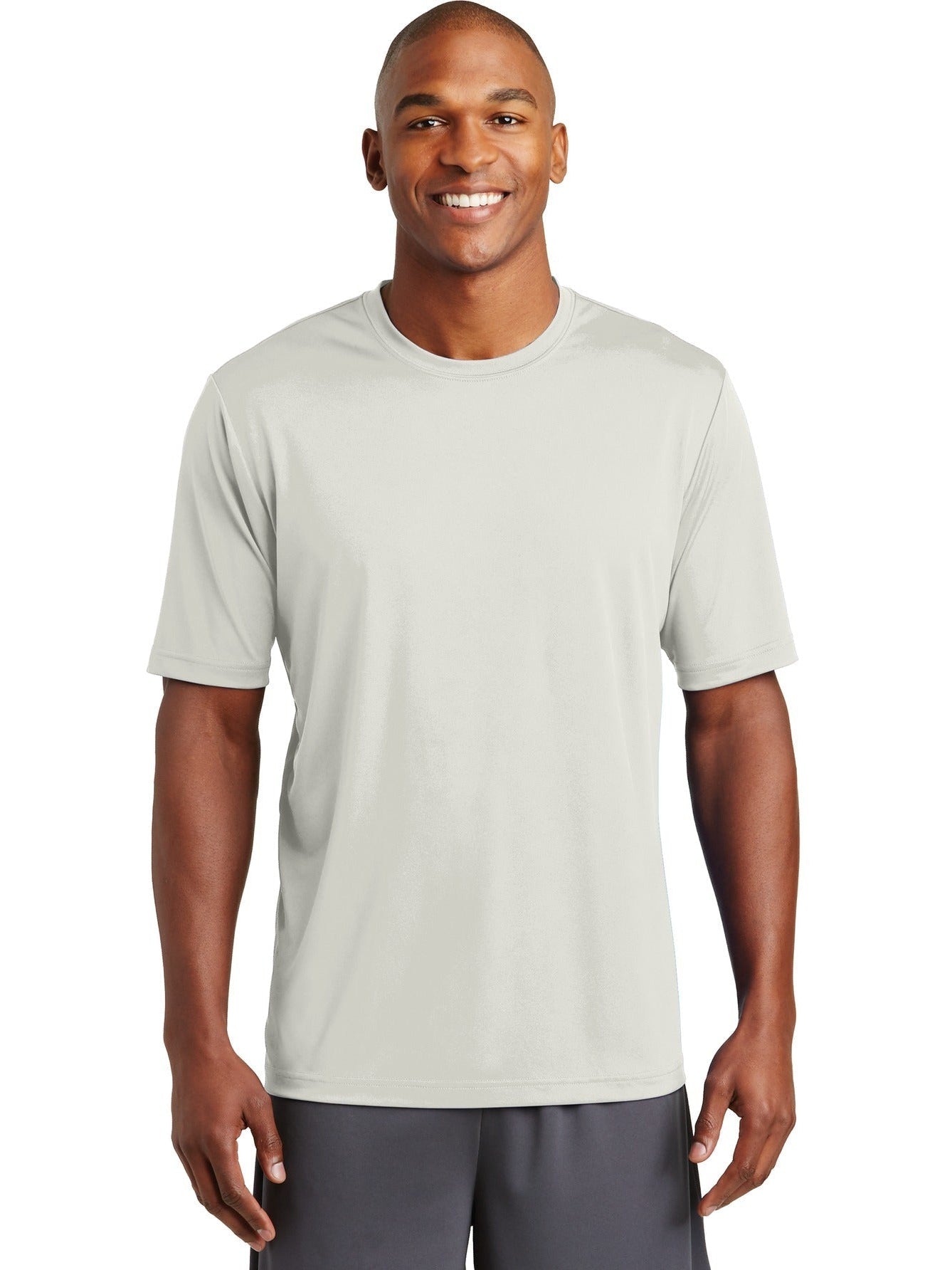Sport-Tek Posicharge Tough Tee-Regular-Sport-Tek-Silver-S-Thread Logic